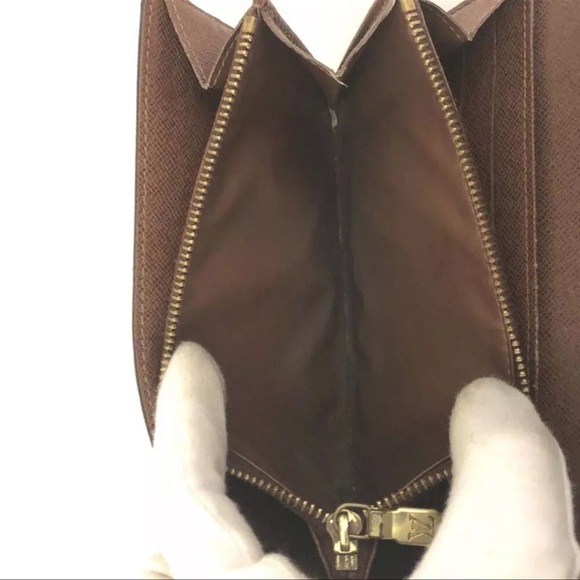 AUTH Louis Vuitton Monogram Portefeiulle Sarah Long Bifold Wallet Brown - Picture 7 of 8